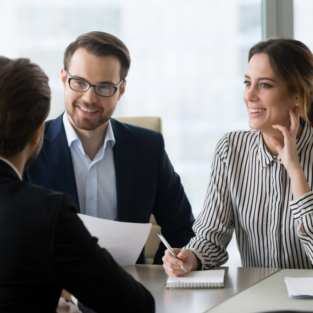 two people taking an interview