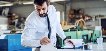 Man in printers