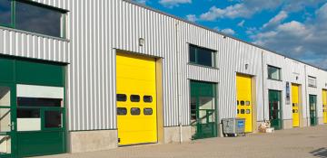 Row of industrial units
